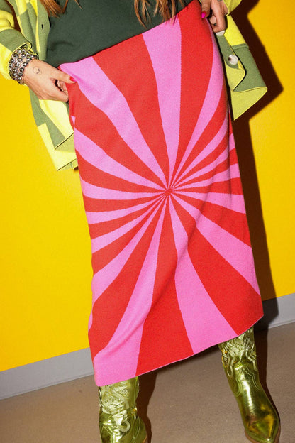 The Carl “I'm Spiraling Midi Skirt”