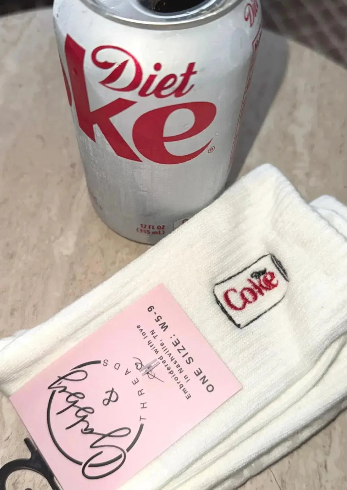 The Dorit “Diet Coke Socks”