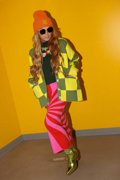 The Carl “I'm Spiraling Midi Skirt”
